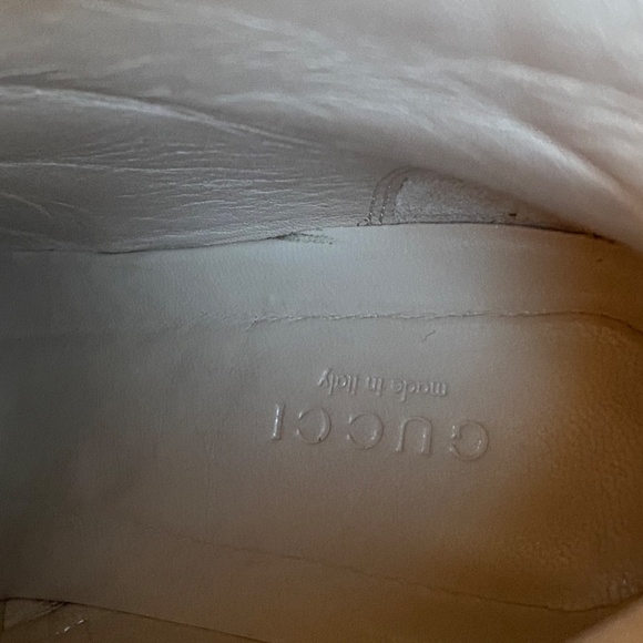 Gucci Embroidered Satin Boots with removable crystal bows and heels  sz38 - Picture 13 of 15